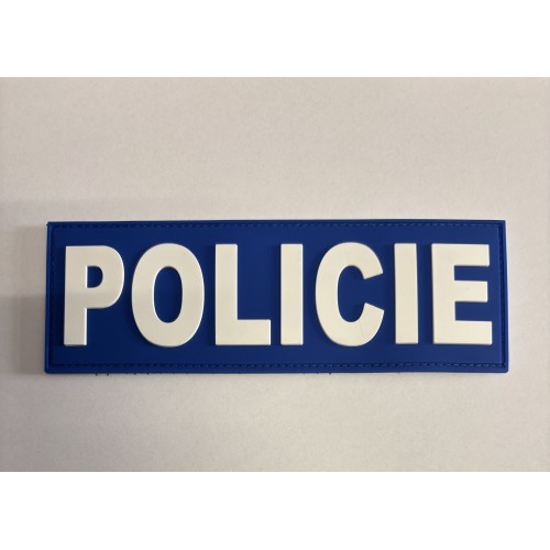 Nášivka PVC Policie - Nosič plátů - modrá