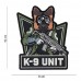 Nášivka 3D PVC K-9 Unit - glow